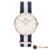 Đồng hồ Daniel Wellington dây sọc – Mẫu đồng hồ thanh lịch, Sale giá sốc